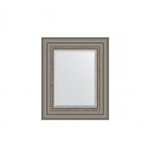 Зеркало настенное с фацетом EVOFORM в багетной раме римское серебро, 46х56 см, BY 1369