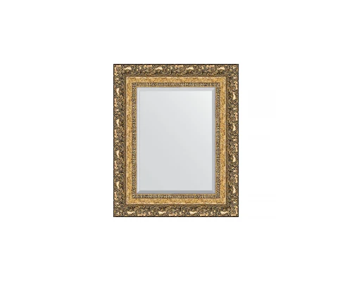 Зеркало настенное с фацетом EVOFORM в багетной раме виньетка бронзовая, 45х55 см, BY 1372