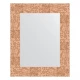Зеркало настенное EVOFORM в багетной раме соты медный, 43х53 см, BY 3018