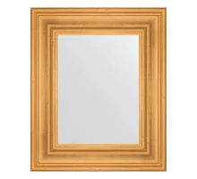 Зеркало настенное EVOFORM в багетной раме травленое золото, 49х59 см, BY 3027