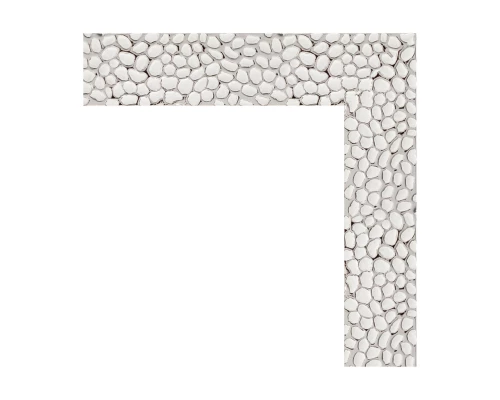 Зеркало настенное EVOFORM в багетной раме чеканка белая, 51х71 см, BY 3034