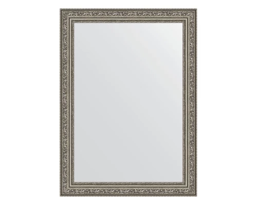 Зеркало настенное EVOFORM в багетной раме виньетка состаренное серебро, 54х74 см, BY 3040