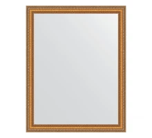 Зеркало настенное EVOFORM в багетной раме золотые бусы на бронзе, 75х95 см, BY 3266