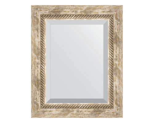 Зеркало настенное с фацетом EVOFORM в багетной раме прованс с плетением, 43х53 см, BY 3355