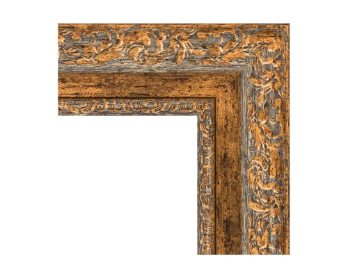 Зеркало настенное с фацетом EVOFORM в багетной раме виньетка античная бронза, 45х55 см, BY 3358