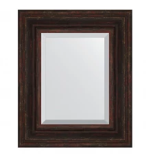 Зеркало настенное с фацетом EVOFORM в багетной раме тёмный прованс, 49х59 см, BY 3369