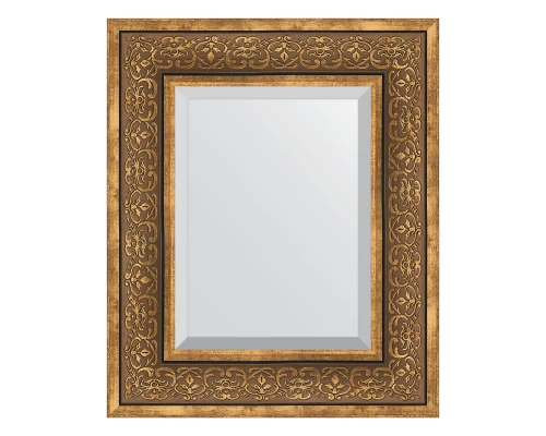 Зеркало настенное с фацетом EVOFORM в багетной раме вензель бронзовый, 49х59 см, BY 3370
