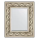 Зеркало настенное с фацетом EVOFORM в багетной раме барокко серебро, 50х60 см, BY 3372