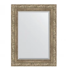 Зеркало настенное с фацетом EVOFORM в багетной раме виньетка античное серебро, 55х75 см, BY 3383