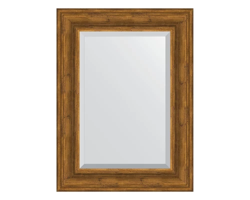 Зеркало настенное с фацетом EVOFORM в багетной раме травленая бронза, 59х79 см, BY 3394
