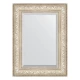 Зеркало настенное с фацетом EVOFORM в багетной раме виньетка серебро, 60х80 см, BY 3400