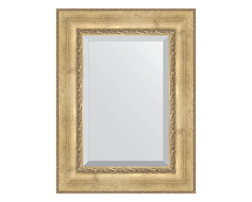 Зеркало настенное с фацетом EVOFORM в багетной раме состаренное серебро с орнаментом, 62х82 см, BY 3402