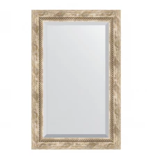 Зеркало настенное с фацетом EVOFORM в багетной раме прованс с плетением, 53х83 см, BY 3407