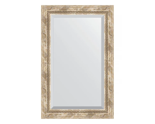Зеркало настенное с фацетом EVOFORM в багетной раме прованс с плетением, 53х83 см, BY 3407
