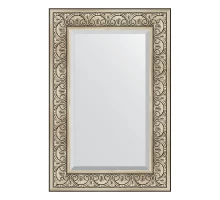 Зеркало настенное с фацетом EVOFORM в багетной раме барокко серебро, 60х90 см, BY 3424