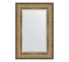 Зеркало настенное с фацетом EVOFORM в багетной раме виньетка античная бронза, 60х90 см, BY 3425