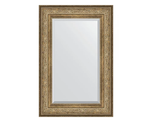 Зеркало настенное с фацетом EVOFORM в багетной раме виньетка античная бронза, 60х90 см, BY 3425