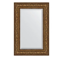 Зеркало настенное с фацетом EVOFORM в багетной раме виньетка состаренная бронза, 60х90 см, BY 3427