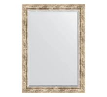 Зеркало настенное с фацетом EVOFORM в багетной раме прованс с плетением, 73х103 см, BY 3459