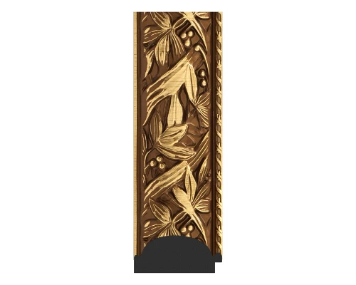 Зеркало настенное с фацетом EVOFORM в багетной раме Византия золото, 79х109 см, BY 3467