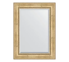 Зеркало настенное с фацетом EVOFORM в багетной раме состаренное серебро/орнамент, 82х112 см, BY 3480