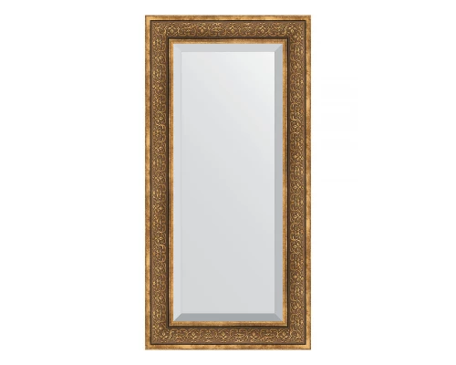 Зеркало настенное с фацетом EVOFORM в багетной раме вензель бронзовый, 59х119 см, BY 3500