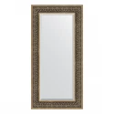 Зеркало настенное с фацетом EVOFORM в багетной раме вензель серебряный, 59х119 см, BY 3501