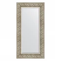 Зеркало настенное с фацетом EVOFORM в багетной раме барокко серебро, 60х120 см, BY 3502