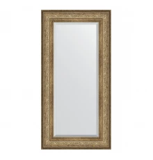 Зеркало настенное с фацетом EVOFORM в багетной раме виньетка античная бронза, 60х120 см, BY 3503