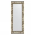 Зеркало настенное с фацетом EVOFORM в багетной раме барокко серебро, 60х140 см, BY 3528