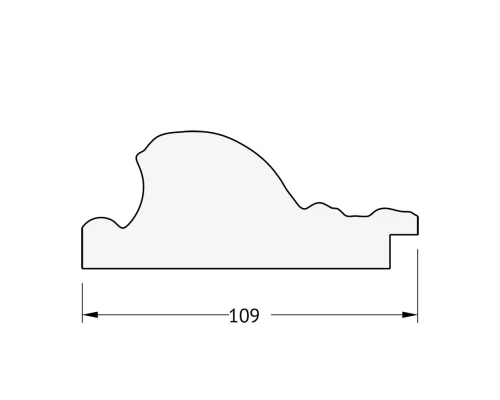 Зеркало настенное с фацетом EVOFORM в багетной раме виньетка серебро, 60х140 см, BY 3530