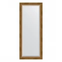 Зеркало настенное с фацетом EVOFORM в багетной раме состаренная бронза, с плетением, 58х143 см, BY 3536