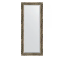 Зеркало настенное с фацетом EVOFORM в багетной раме старое дерево с плетением, 58х143 см, BY 3538