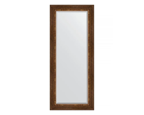 Зеркало настенное с фацетом EVOFORM в багетной раме римская бронза, 61х146 см, BY 3543