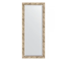 Зеркало настенное с фацетом EVOFORM в багетной раме прованс с плетением, 63х153 см, BY 3563