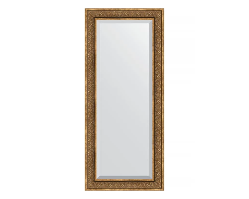 Зеркало настенное с фацетом EVOFORM в багетной раме вензель бронзовый, 69х159 см, BY 3578