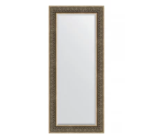 Зеркало настенное с фацетом EVOFORM в багетной раме вензель серебряный, 69х159 см, BY 3579