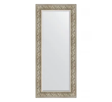 Зеркало настенное с фацетом EVOFORM в багетной раме барокко серебро, 70х160 см, BY 3580