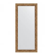 Зеркало настенное с фацетом EVOFORM в багетной раме виньетка античная бронза, 75х165 см, BY 3592