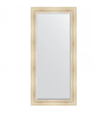 Зеркало настенное с фацетом EVOFORM в багетной раме травленое серебро, 79х169 см, BY 3601