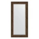 Зеркало настенное с фацетом EVOFORM в багетной раме состаренное дерево с орнаментом, 82х172 см, BY 3612