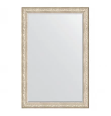 Зеркало настенное с фацетом EVOFORM в багетной раме виньетка серебро, 120х180 см, BY 3634