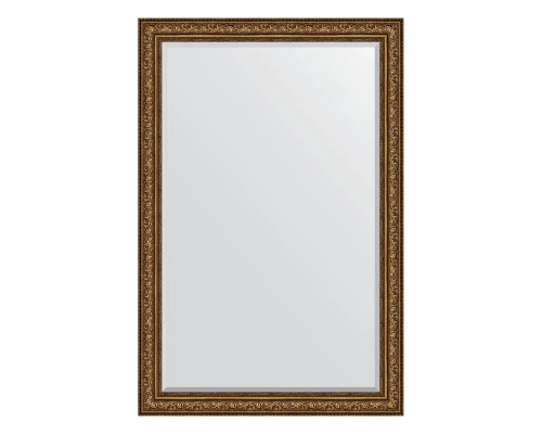 Зеркало настенное с фацетом EVOFORM в багетной раме виньетка состаренная бронза, 120х180 см, BY 3635