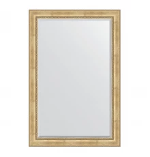 Зеркало настенное с фацетом EVOFORM в багетной раме состаренное серебро с орнаментом, 122х182 см, BY 3636