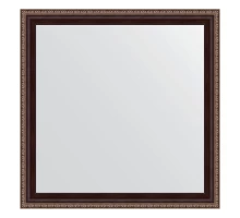 Зеркало настенное EVOFORM в багетной раме махагон с орнаментом, 63х63 см, BY 3643