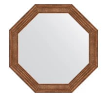 Зеркало настенное Octagon EVOFORM в багетной раме сухой тростник, 49х49 см, BY 3661