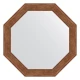 Зеркало настенное Octagon EVOFORM в багетной раме сухой тростник, 49х49 см, BY 3661