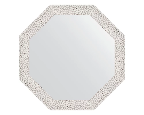 Зеркало настенное Octagon EVOFORM в багетной раме чеканка белая, 48,2х48,2 см, BY 3676