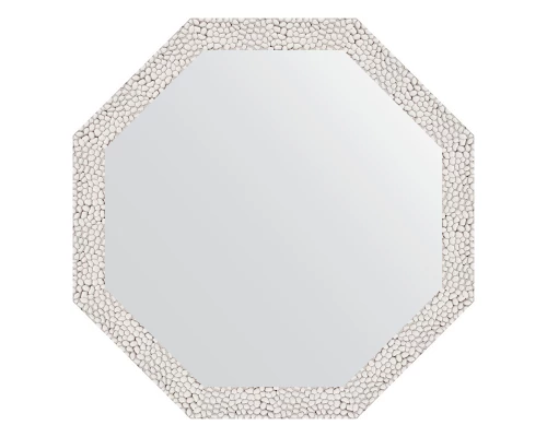 Зеркало настенное Octagon EVOFORM в багетной раме чеканка белая, 58,2х58,2 см, BY 3677