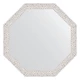 Зеркало настенное Octagon EVOFORM в багетной раме чеканка белая, 58,2х58,2 см, BY 3677